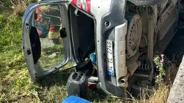 Balıkesir'de Köprüden Dereye Devrilen Araçta Yaralanma Yok