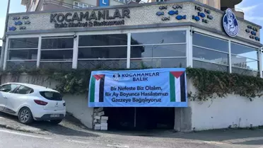 Bursa Balıkçısından Gazze'ye Destek