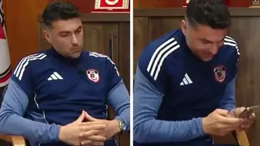 Canlı yayında konuşan Burak Yılmaz'ın telefonuna sürpriz mesaj! Bakın kimden