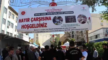 Cizre Müftülüğü, Gazze'ye yardım göndermek için hayır çarşısı kurdu