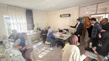 Kaymakam Evlice, Halk Eğitimi Merkezini Ziyaret Etti