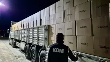 Kırşehir'de 9.8 Milyon Makaron Ele Geçirildi