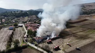 Domaniç'te Yangın: Evin Odunluğu Yok Oldu