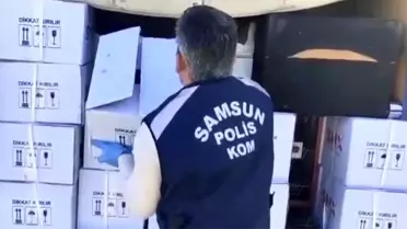 Samsun'da Sahte İçki Operasyonu