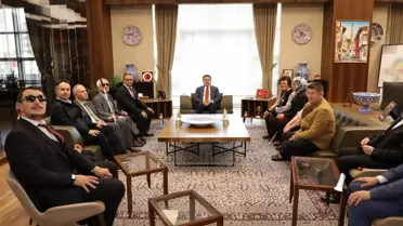 Vali Işın, Görme Engellileri Ziyaret Etti