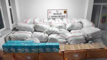 Başkale'de Gümrük Kaçağı Malzeme Ele Geçirildi