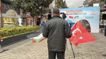 Arnavutköy'de Gazze için tek yürek