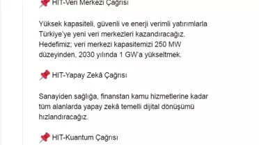 HIT-30 Programı ile 30 Milyar Dolar Yatırım