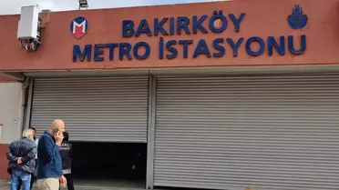 Bakırköy Metro istasyonunda bir kişi raylara atlayarak intihar etti