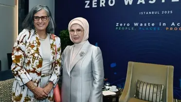 Emine Erdoğan ve BM Habitat İcra Direktörü Rossbach'tan Sıfır Atık Görüşmesi