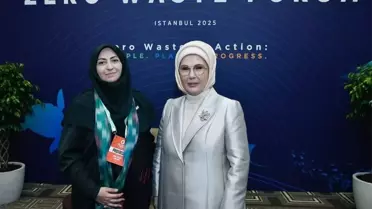 Emine Erdoğan, İran Cumhurbaşkanı Yardımcısı ile Sıfır Atık Forumu'nda bir araya geldi