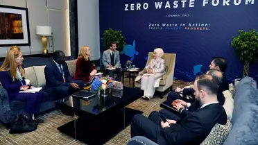 Emine Erdoğan, UNECE İcra Sekreteri Tatiana Molcean ile görüştü