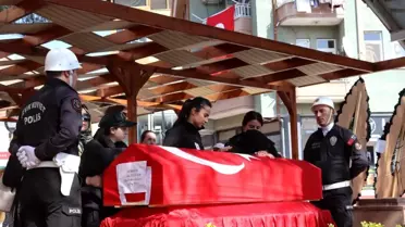 Kalp Krizi Sonucu Hayatını Kaybeden Gazi Polis Memuru Casim Tatlıer Son Yolculuğuna Uğurlandı