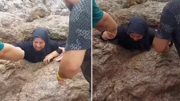 Her yıl binlerce kişi geliyor: Alevi vatandaşların geçmek için sıraya girdiği delik