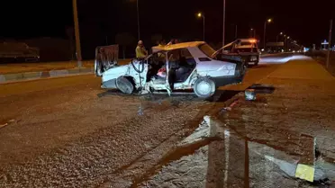 Konya'da Tır-Otomobil Çarpışması: 2 Yaralı