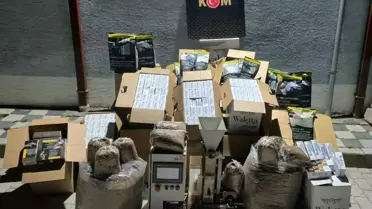 Kütahya'da Kaçak Tütün Operasyonu