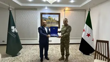 Korgeneral Altındağ, Şam'da Suriye Savunma Bakanı ile Görüştü
