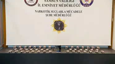 Samsun'da Çöp Konteynerinde Uyuşturucu Operasyonu