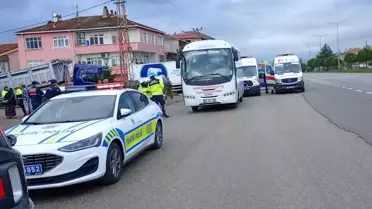 Çarşamba'da Halk Otobüsü Kazası