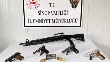 Boyabat'ta Silah Kaçakçılığına Operasyon