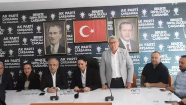 AK Parti MKYK Üyesi Karaaslan'dan partisinin Çarşamba İlçe Başkanlığına ziyaret