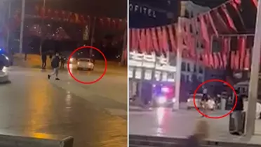 Alkollü avukat, polis memuruna çarpıp kaçtı: O anlar kamerada