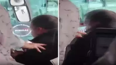 Otobüs şoförünü acımadan dövdü! İşte o anlar