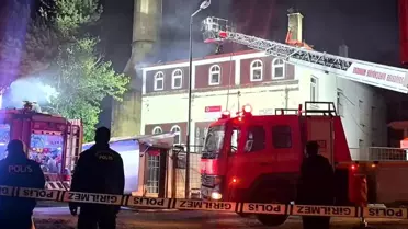 Erzurum'da Camii Yangını Paniğe Neden Oldu