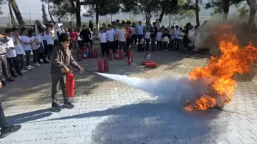 Bayırköy'de Minik Öğrenciler İtfaiye ile Yangın Güvenliğini Öğrendi