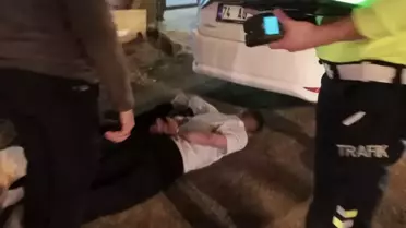 İhtara Uymayan Sürücü, Polis Memuruna Çarptı