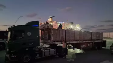 17. İyilik Gemisi'nden Gazze'ye Yardım Tırları