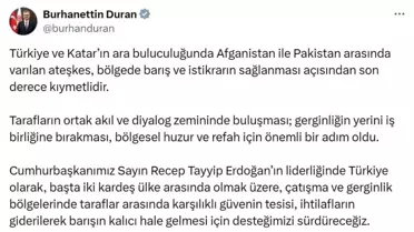 Türkiye ve Katar'dan Afganistan-Pakistan Arasında Ateşkes