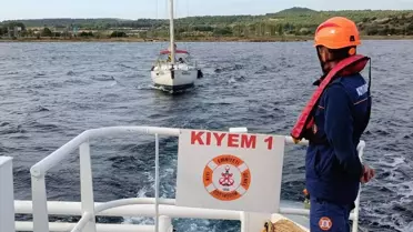 Çanakkale'de Sürüklenen Tekne Kurtarıldı