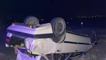 Uzunköprü'de Otomobil Devrildi: 4 Yaralı