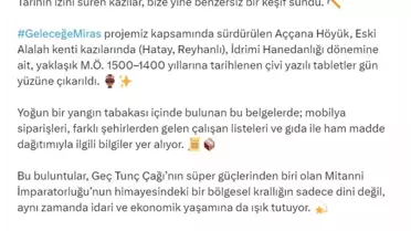 Aççana Höyük'te Tarihi Keşif