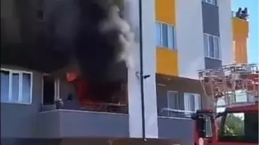 Mersin'de Ev Yangını Korkuttu