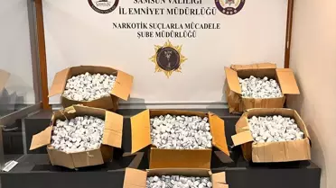 Samsun'da Uyuşturucu Operasyonu: 153 Bin Ecza Ele Geçirildi