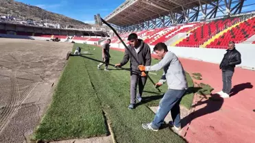 Yozgat Bozok Stadı'nın İnşaatı Tamamlanma Aşamasında