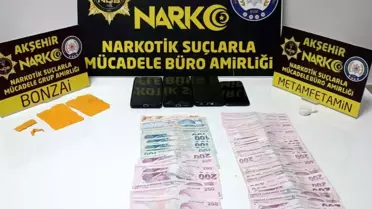 Akşehir'de Uyuşturucu Operasyonu: 800 Bonzai ve 12 Gözaltı