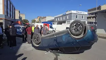 Ataşehir'de Kaza: Cip Takla Attı