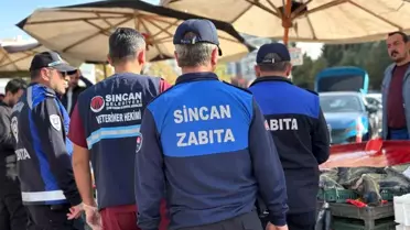 Sincan Belediyesi Zabıta Ekiplerinden Balık Tezgahlarına Denetim
