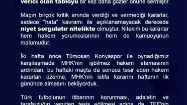 RAMS Başakşehir'den Hakemlere Sert Tepki