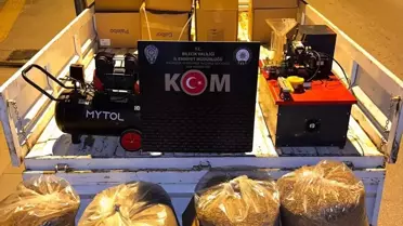 Bilecik'te Gümrük Kaçağı Makarona Operasyonu