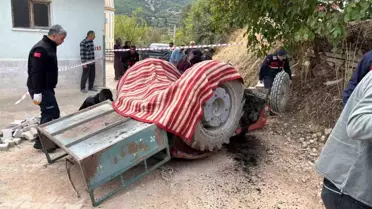 Traktör Devrildi, Sürücü Hayatını Kaybetti