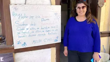 Çini Ustası'ndan Anlamlı Mesaj