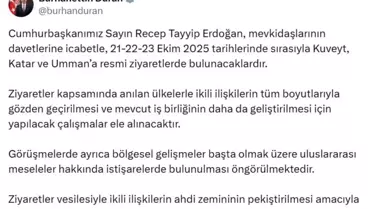 Cumhurbaşkanı Erdoğan, Kuveyt, Katar ve Umman'ı ziyaret edecek