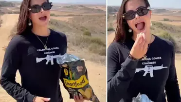 Daha önce Kur'an yakmıştı! Şimdi de Gazze bombalanırken patlamış mısır yedi