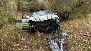 Erzincan'da Takla Atan Polis Aracında 3 Yaralı