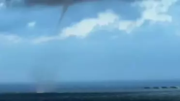 Hortum Balık Çiftliğini Teğet Geçti