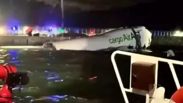 Boeing 747 Kargo Uçağı İniş Sırasında Kaza Yaptı